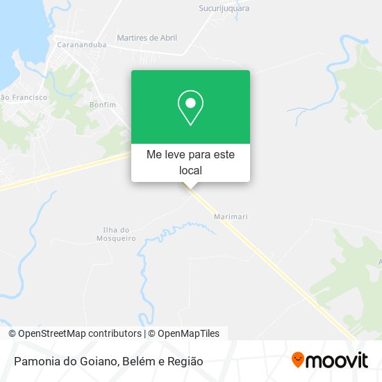 Pamonia do Goiano mapa