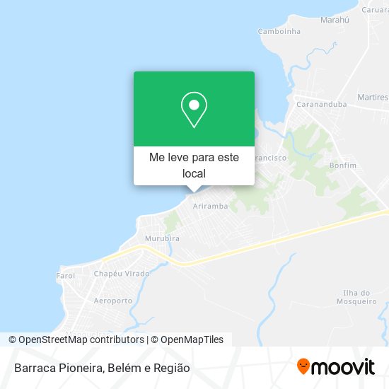 Barraca Pioneira mapa