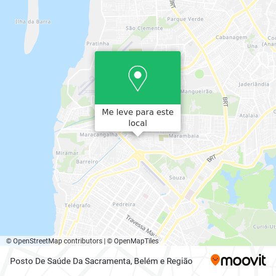 Posto De Saúde Da Sacramenta mapa