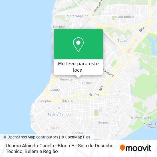 Unama Alcindo Cacela - Bloco E - Sala de Desenho Técnico mapa