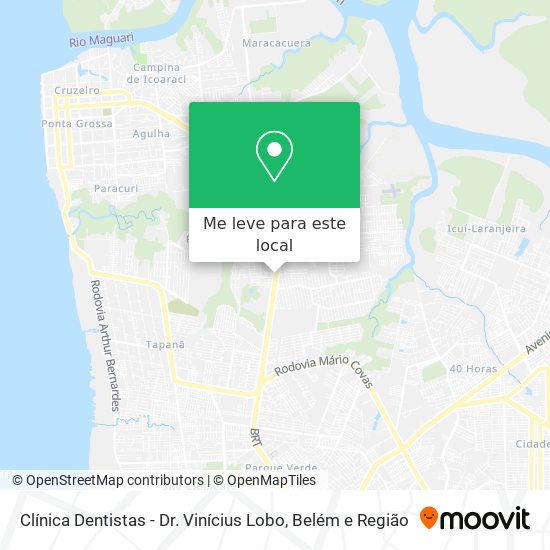Clínica Dentistas - Dr. Vinícius Lobo mapa