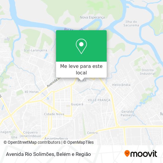 Avenida Rio Solimões mapa