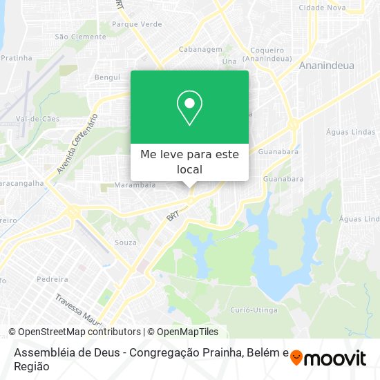 Assembléia de Deus - Congregação Prainha mapa