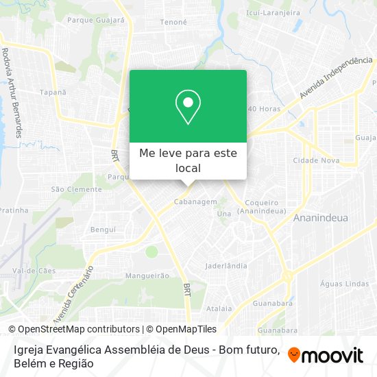 Igreja Evangélica Assembléia de Deus - Bom futuro mapa