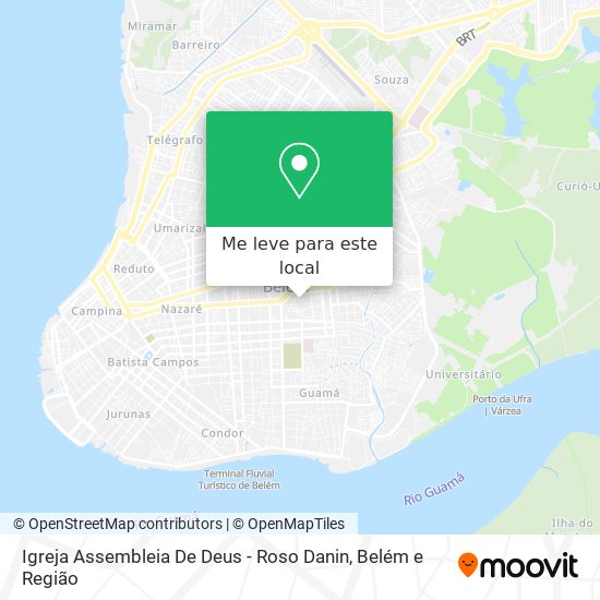 Igreja Assembleia De Deus - Roso Danin mapa