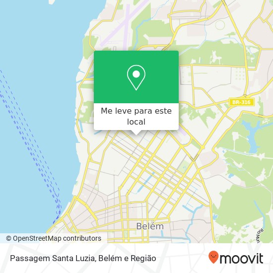 Passagem Santa Luzia mapa