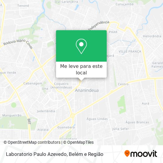 Laboratorio Paulo Azevedo mapa