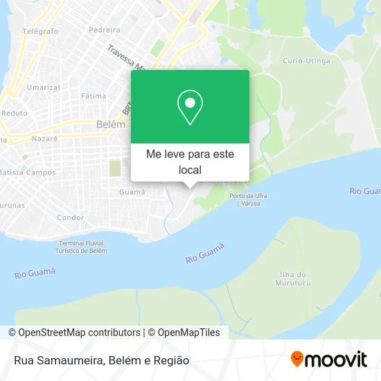 Rua Samaumeira mapa