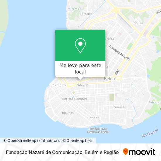 Fundação Nazaré de Comunicação mapa