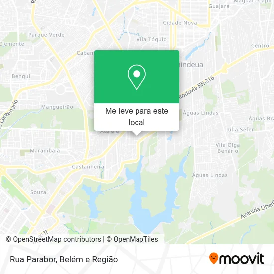 Rua Parabor mapa