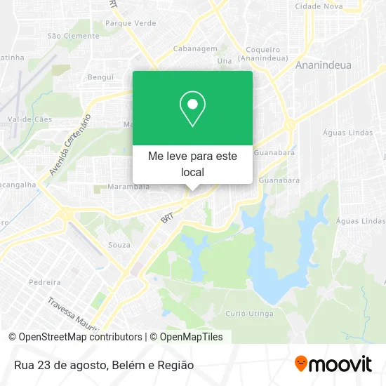 Rua 23 de agosto mapa