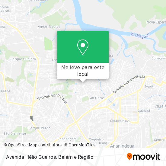 Avenida Hélio Gueiros mapa