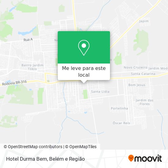 Hotel Durma Bem mapa