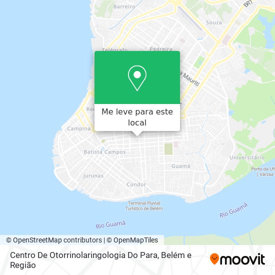 Centro De Otorrinolaringologia Do Para mapa