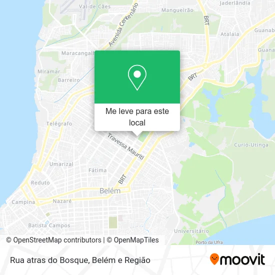 Rua atras do Bosque mapa