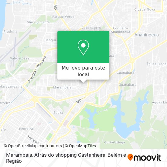 Marambaia, Atrás do shopping Castanheira mapa