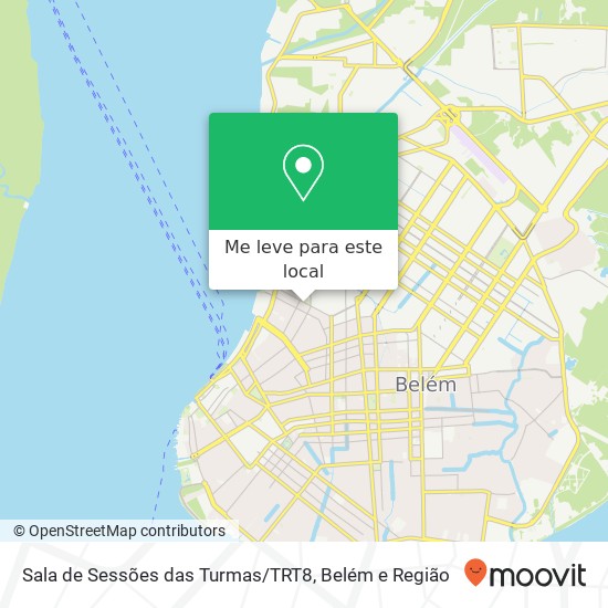 Sala de Sessões das Turmas / TRT8 mapa