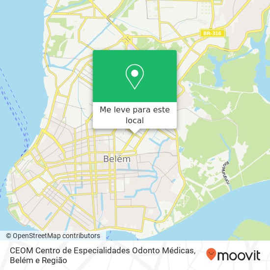 CEOM Centro de Especialidades Odonto Médicas mapa