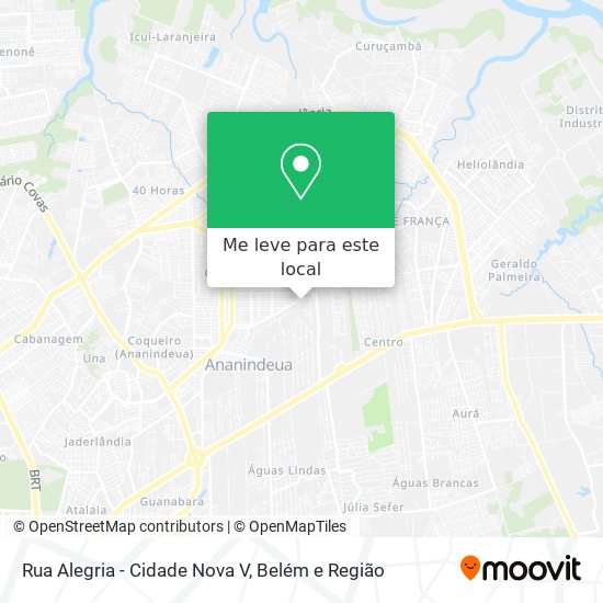 Rua Alegria - Cidade Nova V mapa