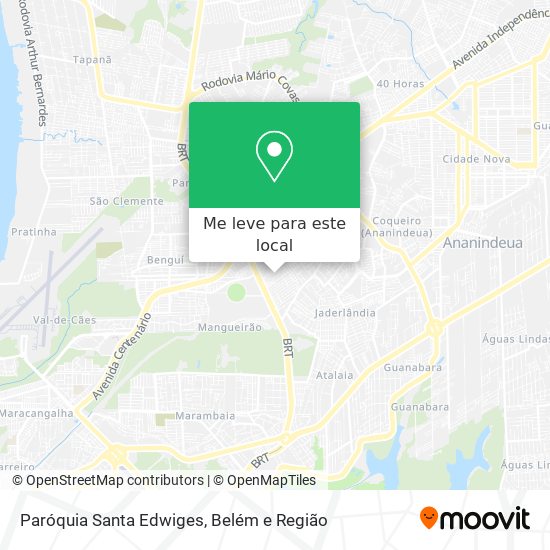 Paróquia Santa Edwiges mapa