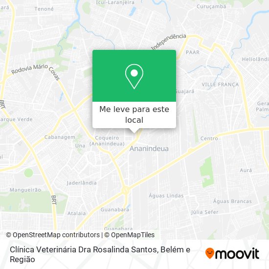 Clínica Veterinária Dra Rosalinda Santos mapa