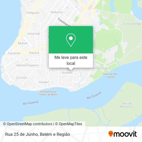 Rua 25 de Junho mapa