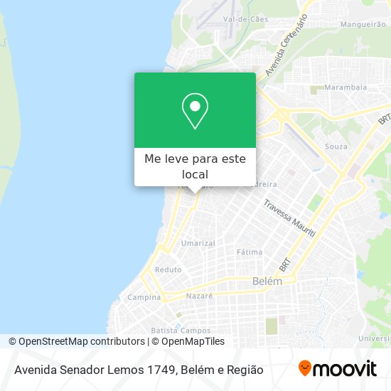 Avenida Senador Lemos 1749 mapa