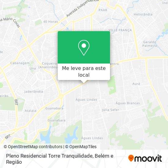 Pleno Residencial Torre Tranquilidade mapa