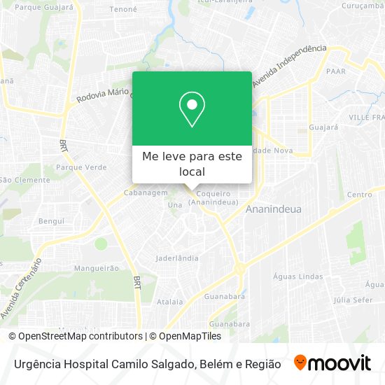 Urgência Hospital Camilo Salgado mapa