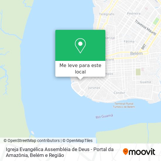 Igreja Evangélica Assembléia de Deus - Portal da Amazônia mapa