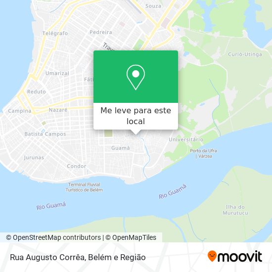 Rua Augusto Corrêa mapa