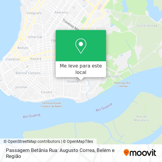 Passagem Betãnia Rua: Augusto Correa mapa
