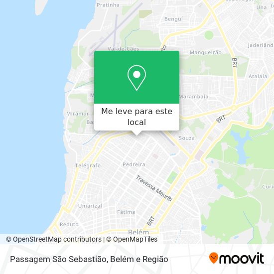 Passagem São Sebastião mapa