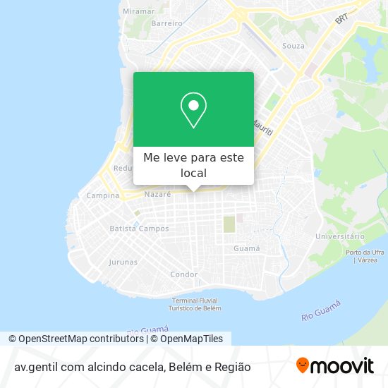 av.gentil com alcindo cacela mapa