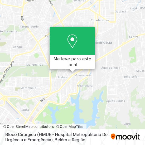 Bloco Cirúrgico (HMUE - Hospital Metropolitano De Urgência e Emergência) mapa