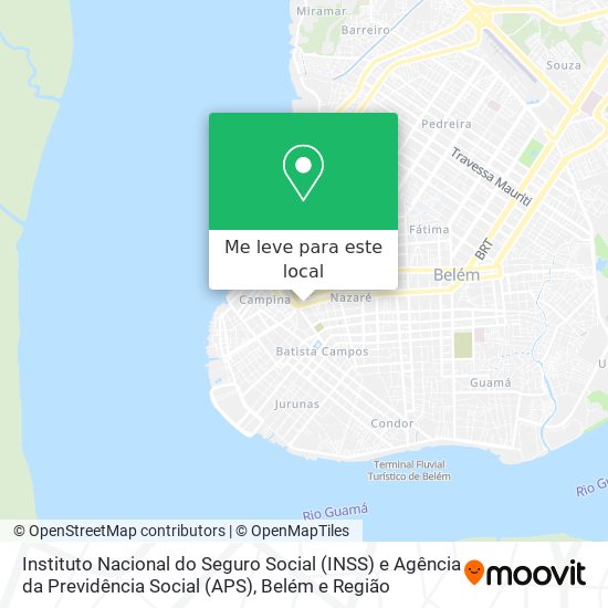 Instituto Nacional do Seguro Social (INSS) e Agência da Previdência Social (APS) mapa