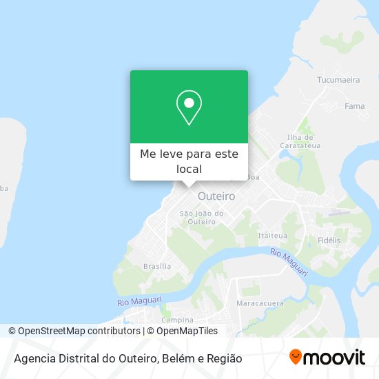 Agencia Distrital do Outeiro mapa