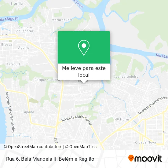 Rua 6, Bela Manoela II mapa