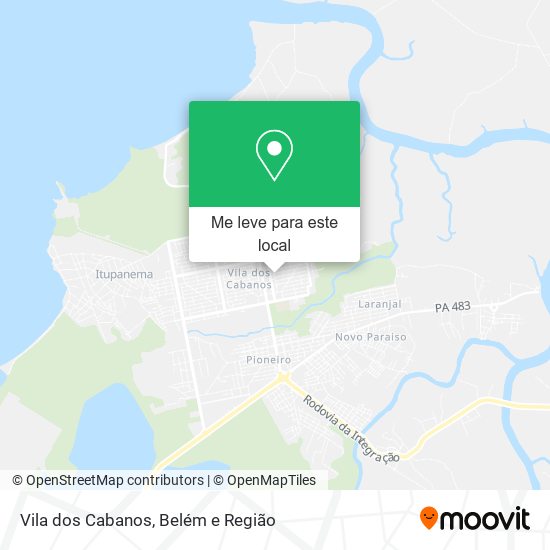 Vila dos Cabanos mapa