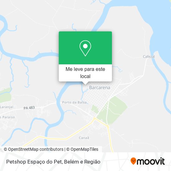 Petshop Espaço do Pet mapa