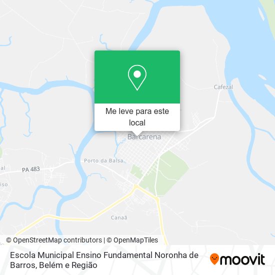 Escola Municipal Ensino Fundamental Noronha de Barros mapa