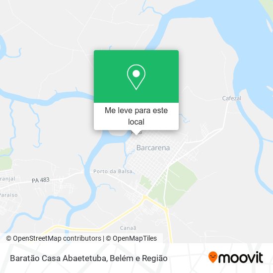 Baratão Casa Abaetetuba mapa