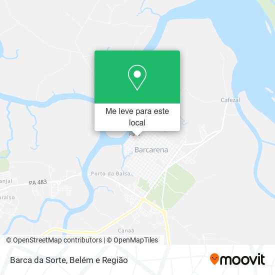 Barca da Sorte mapa
