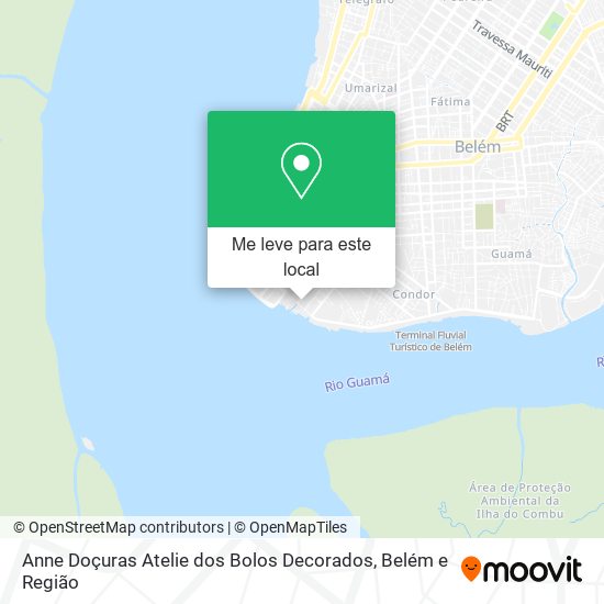Anne Doçuras Atelie dos Bolos Decorados mapa