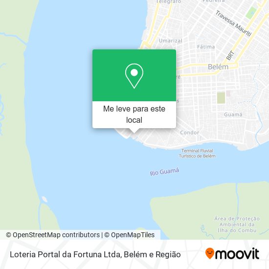 Loteria Portal da Fortuna Ltda mapa