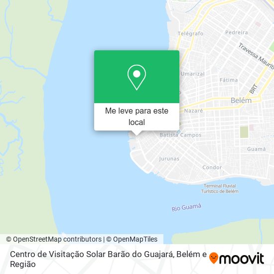 Centro de Visitação Solar Barão do Guajará mapa