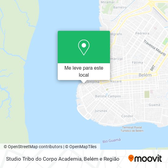 Studio Tribo do Corpo Academia mapa