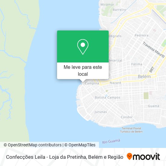 Confecções Leila - Loja da Pretinha mapa