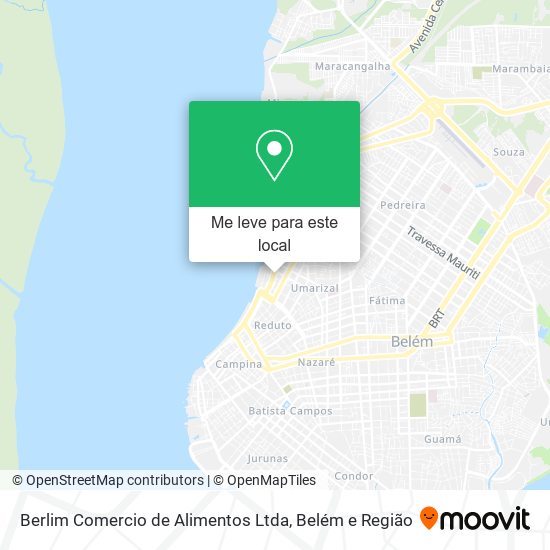 Berlim Comercio de Alimentos Ltda mapa