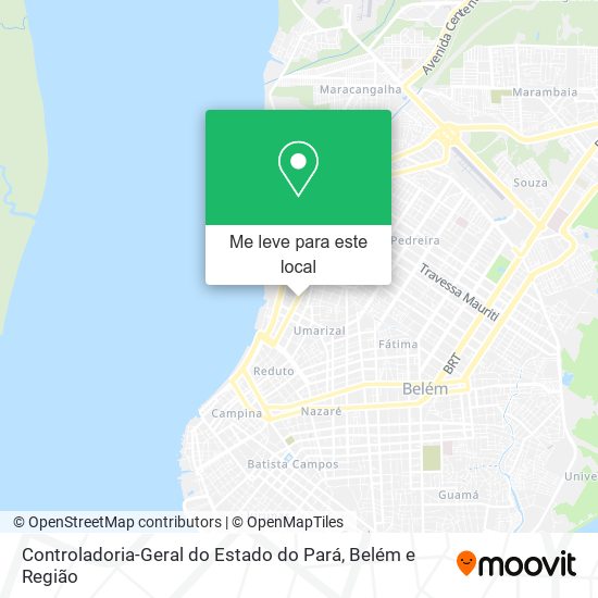 Controladoria-Geral do Estado do Pará mapa